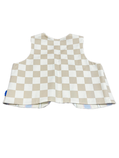 Weste Checkerboard Flower Stripe